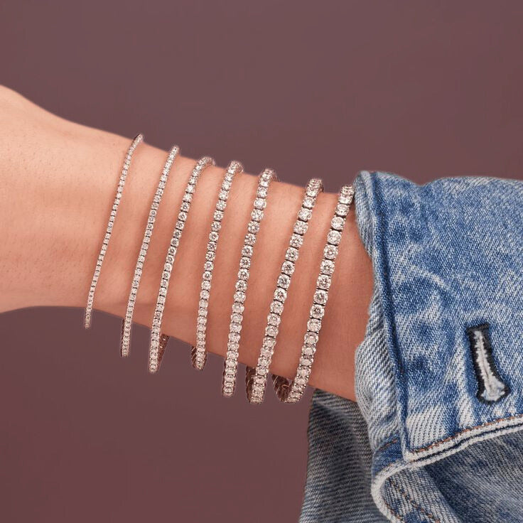 Eternity Round Lab Grown Diamond Tennis Bracelet