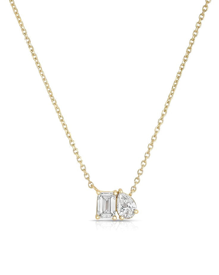 Toi et Moi Lab Grown Diamond Necklace