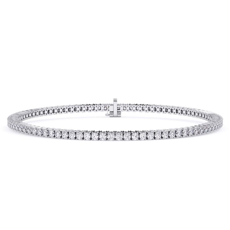 Eternity Round Lab Grown Diamond Tennis Bracelet