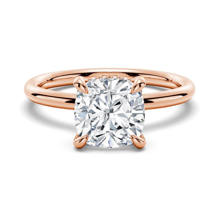Cushion Cut Lab Grown Pear Cut Diamond Ring