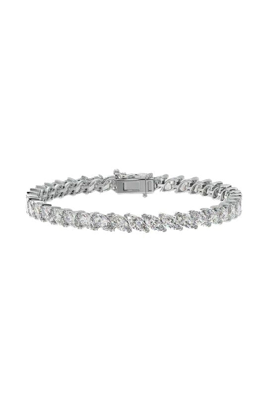 Ultimate Marquise Lab Grown Diamond Tennis Bracelet