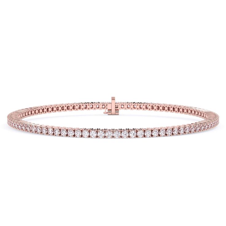 Eternity Round Lab Grown Diamond Tennis Bracelet