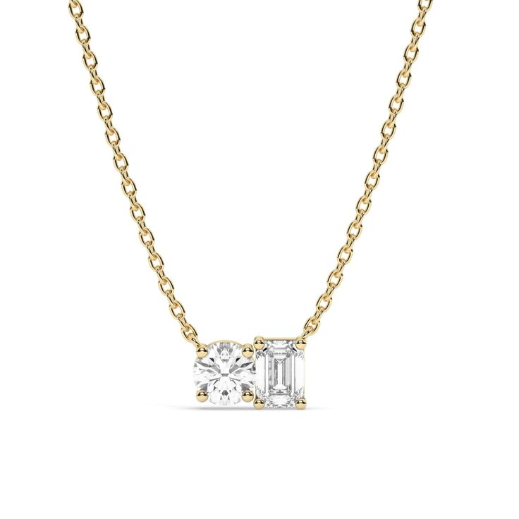 Toi et Moi Lab Grown Diamond Necklace
