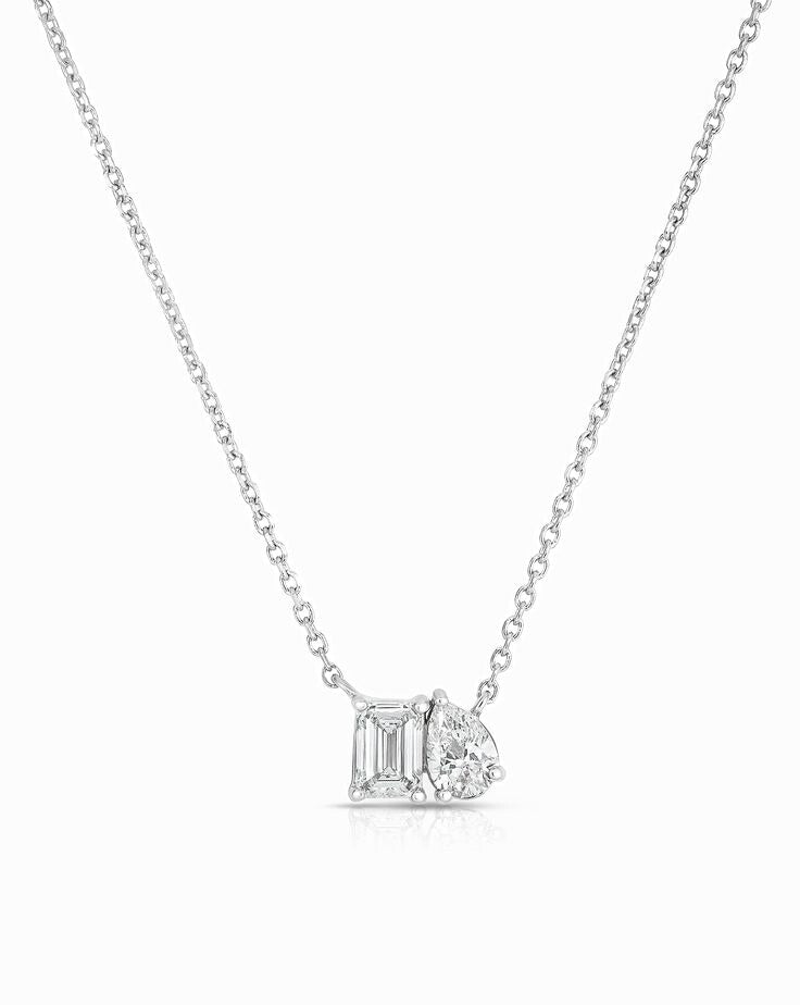 Toi et Moi Lab Grown Diamond Necklace