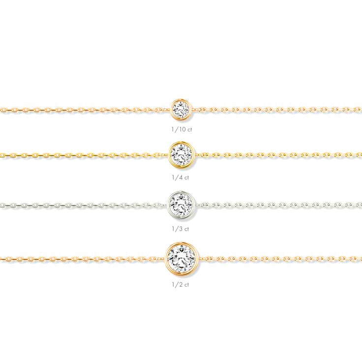 Solitaire Round Diamond Bracelet