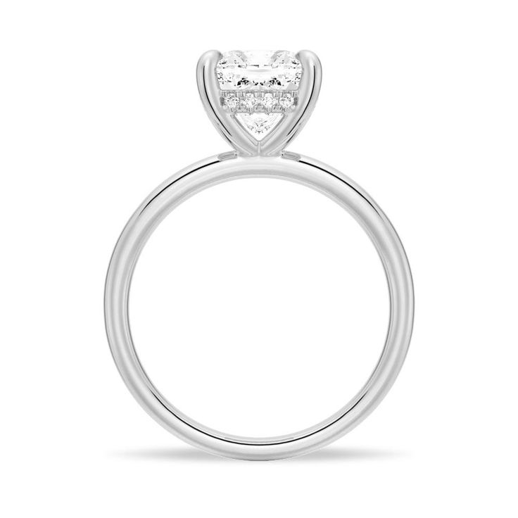 Cushion Cut Lab Grown Pear Cut Diamond Ring