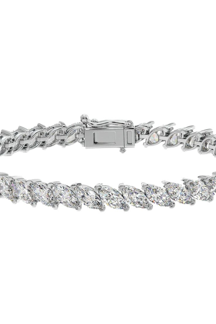 Ultimate Marquise Lab Grown Diamond Tennis Bracelet
