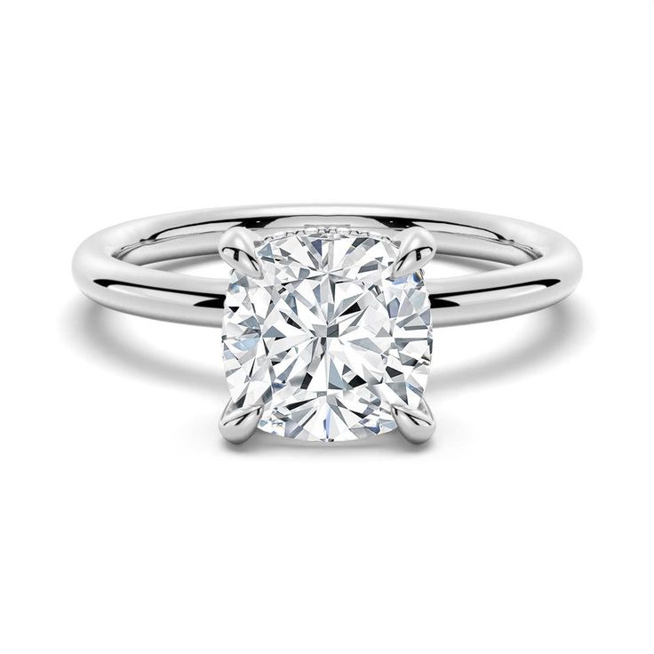 Cushion Cut Lab Grown Pear Cut Diamond Ring