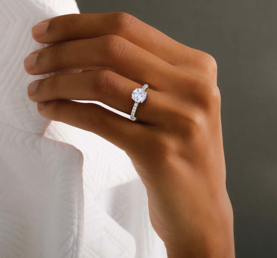 The Ultimate Round Lab Grown Pear Cut Diamond Ring