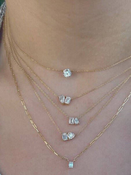 Toi et Moi Lab Grown Diamond Necklace