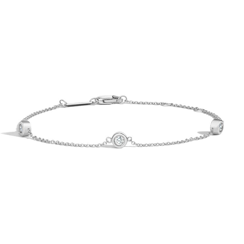 Three Round Diamond Bracelet