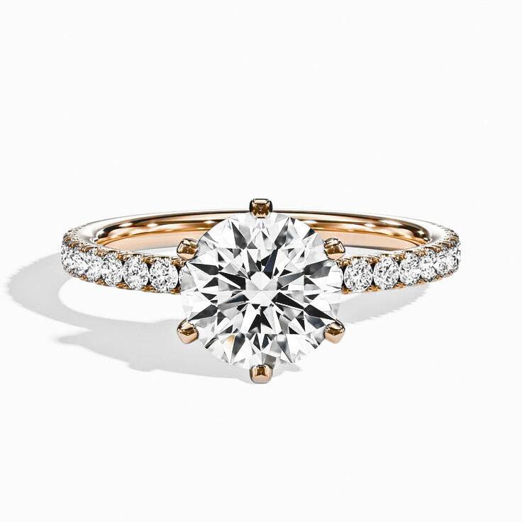 The Ultimate Round Lab Grown Pear Cut Diamond Ring