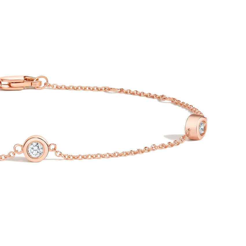 Three Round Diamond Bracelet