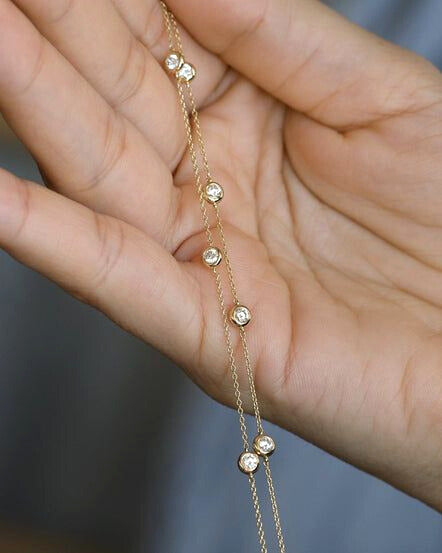 Three Round Diamond Bracelet